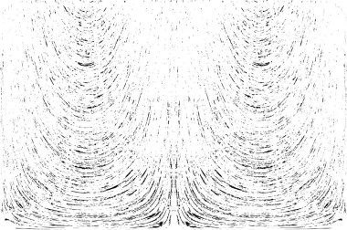 Grunge dikey olarak simetrik siyah beyaz doku. Tek renkli yıpranmış kaplama deseni. 