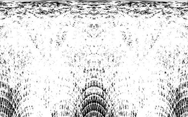 Grunge dikey olarak simetrik siyah beyaz doku. Tek renkli yıpranmış kaplama deseni. 