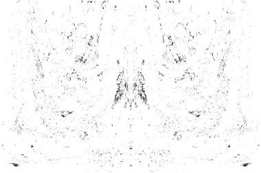 Grunge dikey olarak simetrik siyah beyaz doku. Tek renkli yıpranmış kaplama deseni. 