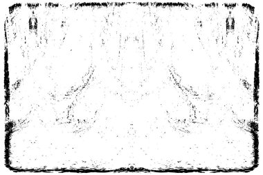 Grunge dikey olarak simetrik siyah beyaz doku. Tek renkli yıpranmış kaplama deseni. 