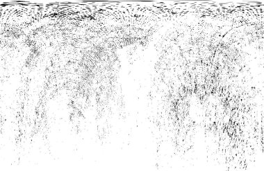 Grunge Siyah ve Beyaz Şehir Vektör Doku Şablonu. Çatlakların, lekelerin, çiplerin, çizgilerin koyu arkaplanı.