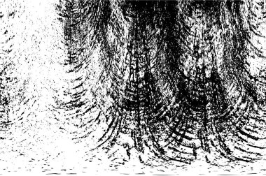 Grunge Siyah ve Beyaz Şehir Vektör Doku Şablonu. Çatlakların, lekelerin, çiplerin, çizgilerin koyu arkaplanı.