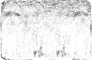 Grunge Siyah ve Beyaz Şehir Vektör Doku Şablonu. Çatlakların, lekelerin, çiplerin, çizgilerin koyu arkaplanı.