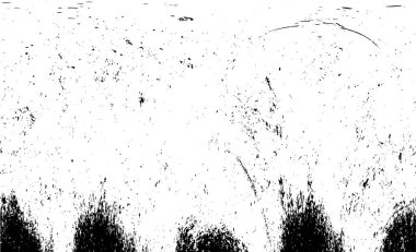 Grunge Siyah ve Beyaz Şehir Vektör Doku Şablonu. Çatlakların, lekelerin, çiplerin, çizgilerin koyu arkaplanı.