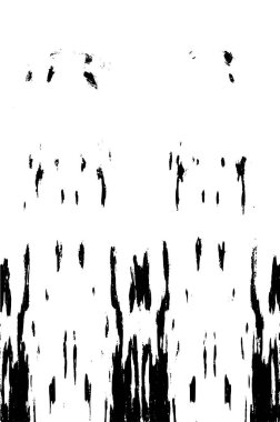 Grunge Siyah ve Beyaz Şehir Vektör Doku Şablonu. Çatlakların, lekelerin, çiplerin, çizgilerin koyu arkaplanı.