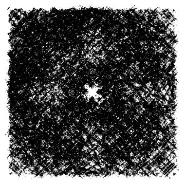 Grunge Siyah ve Beyaz Şehir Vektör Doku Şablonu. Çatlakların, lekelerin, çiplerin, çizgilerin koyu arkaplanı.