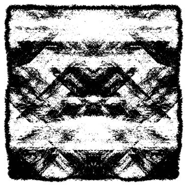 Grunge Siyah ve Beyaz Şehir Vektör Doku Şablonu. Çatlakların, lekelerin, çiplerin, çizgilerin koyu arkaplanı.