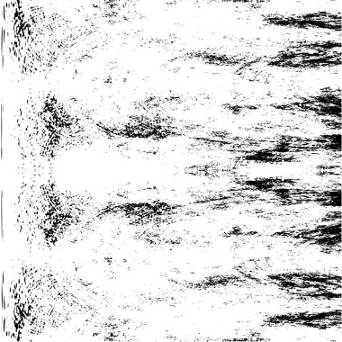 Grunge Siyah ve Beyaz Şehir Vektör Doku Şablonu. Çatlakların, lekelerin, çiplerin, çizgilerin koyu arkaplanı.