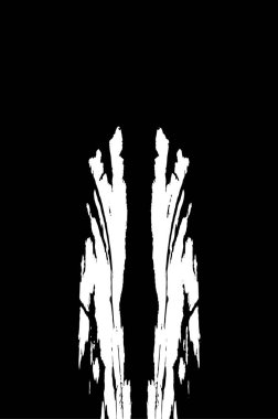 Grunge Siyah ve Beyaz Şehir Vektör Doku Şablonu. Çatlakların, lekelerin, çiplerin, çizgilerin koyu arkaplanı.