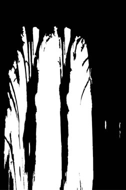 Grunge Siyah ve Beyaz Şehir Vektör Doku Şablonu. Çatlakların, lekelerin, çiplerin, çizgilerin koyu arkaplanı.