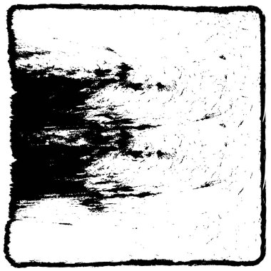 Grunge Siyah ve Beyaz Şehir Vektör Doku Şablonu. Çatlakların, lekelerin, çiplerin, çizgilerin koyu arkaplanı.