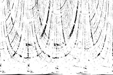 Grunge Siyah ve Beyaz Şehir Vektör Doku Şablonu. Çatlakların, lekelerin, çiplerin, çizgilerin koyu arkaplanı.