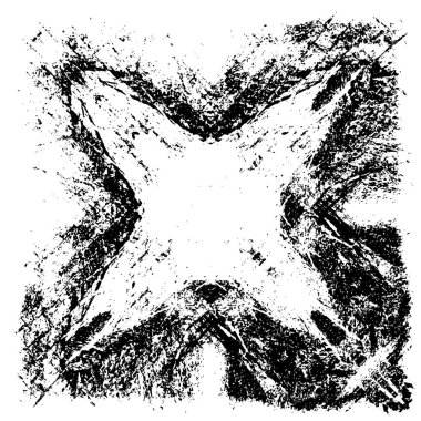 Grunge Siyah ve Beyaz Şehir Vektör Doku Şablonu. Çatlakların, lekelerin, çiplerin, çizgilerin koyu arkaplanı.