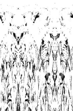 Grunge Siyah ve Beyaz Şehir Vektör Doku Şablonu. Çatlakların, lekelerin, çiplerin, çizgilerin koyu arkaplanı.