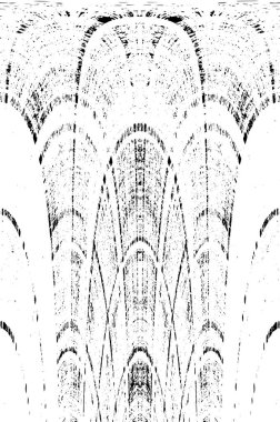 Grunge Siyah ve Beyaz Şehir Vektör Doku Şablonu. Çatlakların, lekelerin, çiplerin, çizgilerin koyu arkaplanı.