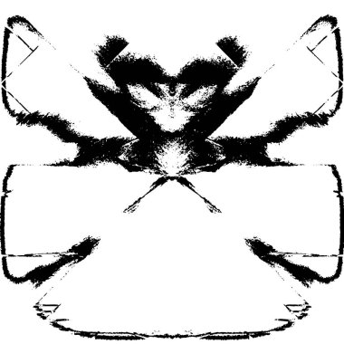 Grunge Siyah ve Beyaz Şehir Vektör Doku Şablonu. Çatlakların, lekelerin, çiplerin, çizgilerin koyu arkaplanı.