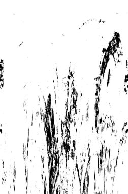 Grunge Siyah ve Beyaz Şehir Vektör Doku Şablonu. Çatlakların, lekelerin, çiplerin, çizgilerin koyu arkaplanı.