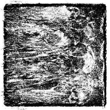 Grunge Siyah ve Beyaz Şehir Vektör Doku Şablonu. Çatlakların, lekelerin, çiplerin, çizgilerin koyu arkaplanı.