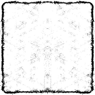 Grunge Siyah ve Beyaz Şehir Vektör Doku Şablonu. Çatlakların, lekelerin, çiplerin, çizgilerin koyu arkaplanı.