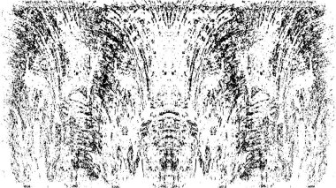 Grunge Siyah ve Beyaz Şehir Vektör Doku Şablonu. Çatlakların, lekelerin, çiplerin, çizgilerin koyu arkaplanı.