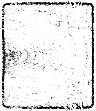 Grunge Siyah ve Beyaz Şehir Vektör Doku Şablonu. Çatlakların, lekelerin, çiplerin, çizgilerin koyu arkaplanı.