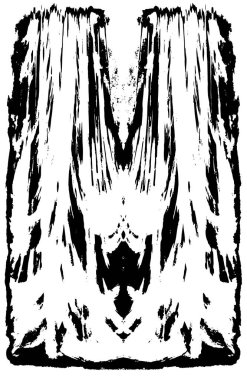 Grunge Siyah ve Beyaz Şehir Vektör Doku Şablonu. Çatlakların, lekelerin, çiplerin, çizgilerin koyu arkaplanı.