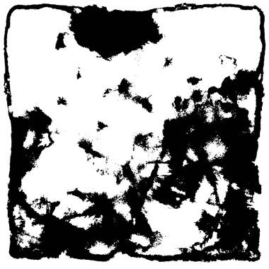 Grunge Siyah ve Beyaz Şehir Vektör Doku Şablonu. Çatlakların, lekelerin, çiplerin, çizgilerin koyu arkaplanı.