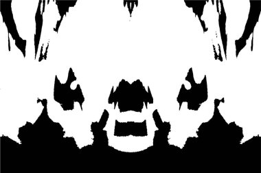 Grunge Siyah ve Beyaz Şehir Vektör Doku Şablonu. Çatlakların, lekelerin, çiplerin, çizgilerin koyu arkaplanı.