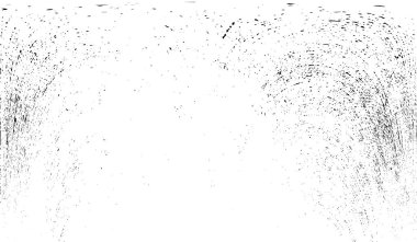 Grunge Siyah ve Beyaz Şehir Vektör Doku Şablonu. Çatlakların, lekelerin, çiplerin, çizgilerin koyu arkaplanı.