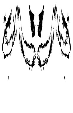 Grunge Siyah ve Beyaz Şehir Vektör Doku Şablonu. Çatlakların, lekelerin, çiplerin, çizgilerin koyu arkaplanı.