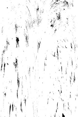 Grunge Siyah ve Beyaz Şehir Vektör Doku Şablonu. Çatlakların, lekelerin, çiplerin, çizgilerin koyu arkaplanı.