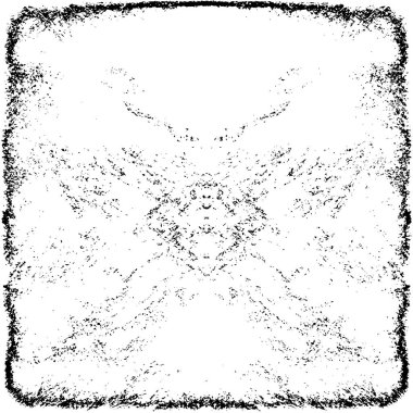 Grunge Siyah ve Beyaz Şehir Vektör Doku Şablonu. Çatlakların, lekelerin, çiplerin, çizgilerin koyu arkaplanı.