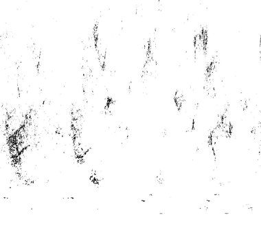 Grunge Siyah ve Beyaz Şehir Vektör Doku Şablonu. Çatlakların, lekelerin, çiplerin, çizgilerin koyu arkaplanı.