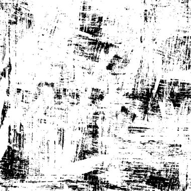 Grunge Siyah ve Beyaz Şehir Vektör Doku Şablonu. Çatlakların, lekelerin, çiplerin, çizgilerin koyu arkaplanı.