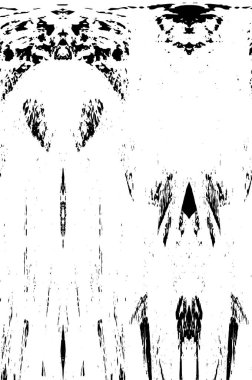 Grunge Siyah ve Beyaz Şehir Vektör Doku Şablonu. Çatlakların, lekelerin, çiplerin, çizgilerin koyu arkaplanı.