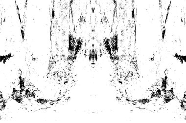 Grunge Siyah ve Beyaz Şehir Vektör Doku Şablonu. Çatlakların, lekelerin, çiplerin, çizgilerin koyu arkaplanı.
