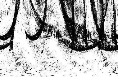 Grunge Siyah ve Beyaz Şehir Vektör Doku Şablonu. Çatlakların, lekelerin, çiplerin, çizgilerin koyu arkaplanı.