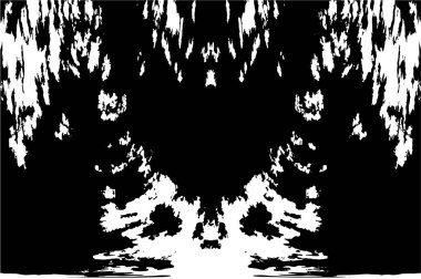 Grunge Siyah ve Beyaz Şehir Vektör Doku Şablonu. Çatlakların, lekelerin, çiplerin, çizgilerin koyu arkaplanı.