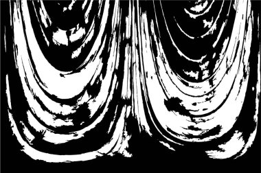 Grunge Siyah ve Beyaz Şehir Vektör Doku Şablonu. Çatlakların, lekelerin, çiplerin, çizgilerin koyu arkaplanı.