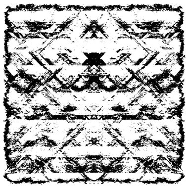 Grunge Siyah ve Beyaz Şehir Vektör Doku Şablonu. Çatlakların, lekelerin, çiplerin, çizgilerin koyu arkaplanı.