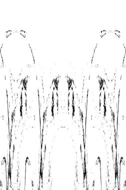 Grunge Siyah ve Beyaz Şehir Vektör Doku Şablonu. Çatlakların, lekelerin, çiplerin, çizgilerin koyu arkaplanı.