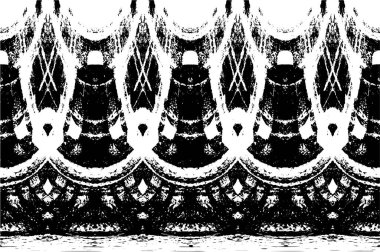 Grunge Siyah ve Beyaz Şehir Vektör Doku Şablonu. Çatlakların, lekelerin, çiplerin, çizgilerin koyu arkaplanı.