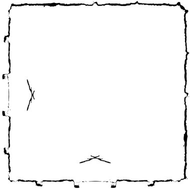 Grunge üst üste biniyor. Soyut siyah-beyaz vektör arkaplanı. Çatlak, leke ve noktalarda kirli desenli tek renkli klasik yüzey. Karanlık korku tarzında eski bir duvar.