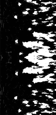 Grunge üst üste biniyor. Soyut siyah-beyaz vektör arkaplanı. Çatlak, leke ve noktalarda kirli desenli tek renkli klasik yüzey. Karanlık korku tarzında eski bir duvar.