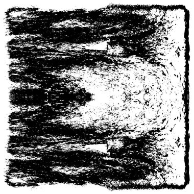 Grunge üst üste biniyor. Soyut siyah-beyaz vektör arkaplanı. Çatlak, leke ve noktalarda kirli desenli tek renkli klasik yüzey. Karanlık korku tarzında eski bir duvar.