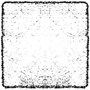 Grunge üst üste biniyor. Soyut siyah-beyaz vektör arkaplanı. Çatlak, leke ve noktalarda kirli desenli tek renkli klasik yüzey. Karanlık korku tarzında eski bir duvar.