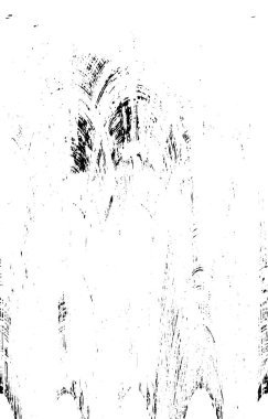 Grunge üst üste biniyor. Soyut siyah-beyaz vektör arkaplanı. Çatlak, leke ve noktalarda kirli desenli tek renkli klasik yüzey. Karanlık korku tarzında eski bir duvar.