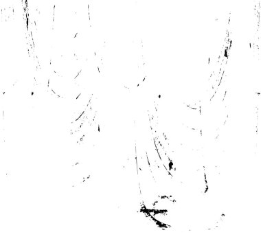 Grunge üst üste biniyor. Soyut siyah-beyaz vektör arkaplanı. Çatlak, leke ve noktalarda kirli desenli tek renkli klasik yüzey. Karanlık korku tarzında eski bir duvar.