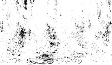 Grunge üst üste biniyor. Soyut siyah-beyaz vektör arkaplanı. Çatlak, leke ve noktalarda kirli desenli tek renkli klasik yüzey. Karanlık korku tarzında eski bir duvar.