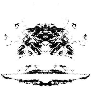 Grunge üst üste biniyor. Soyut siyah-beyaz vektör arkaplanı. Çatlak, leke ve noktalarda kirli desenli tek renkli klasik yüzey. Karanlık korku tarzında eski bir duvar.